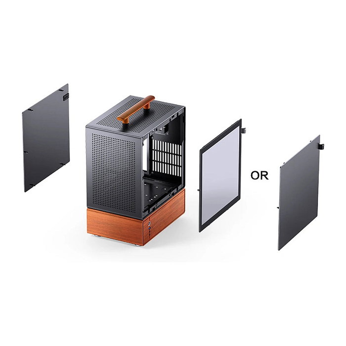 Jonsbo T7 Caja de PC Midi-Tower mATX con Vidrio Templado - negro