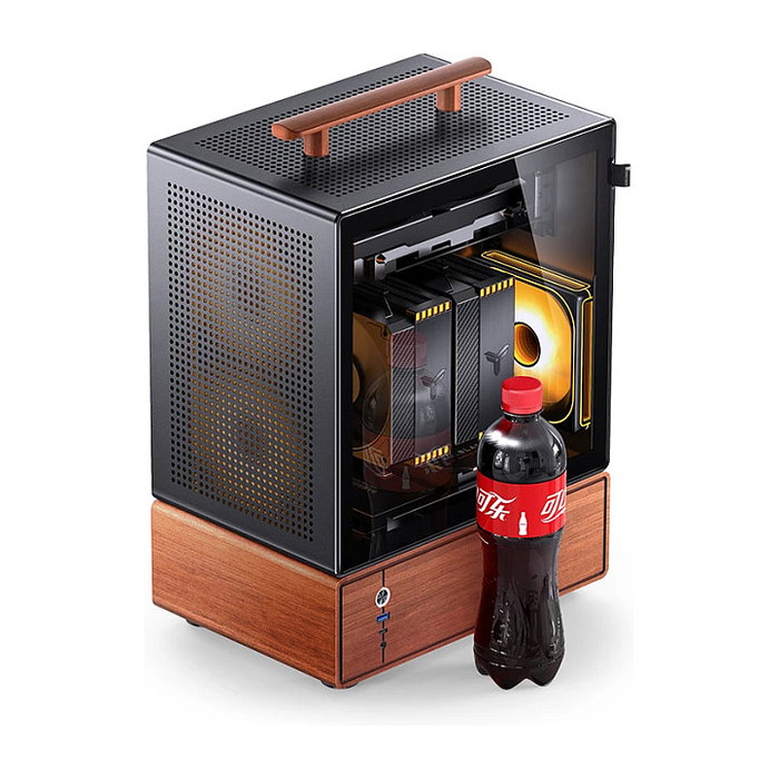Jonsbo T7 Caja de PC Midi-Tower mATX con Vidrio Templado - negro
