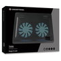 Conceptronic CNBCOOLPAD2F Base de refrigeración para portátil con 2 ventiladores, Negro