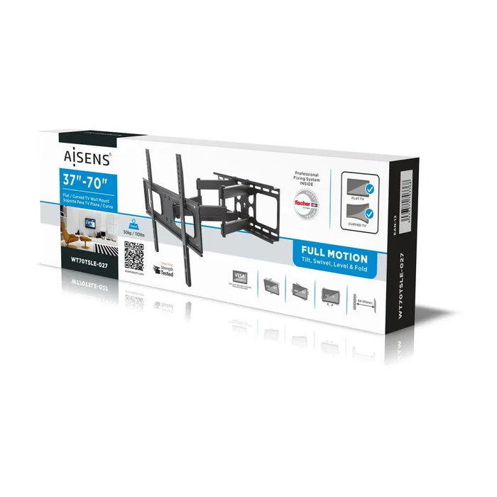 Aisens Soporte de Pared WT70TSLE-027 Giratorio e Inclinable para TV 37-70 pulgadas Aisens Soporte de Pared WT70TSLE-027 Giratorio e Inclinable para TV 37-70 pulgadas
