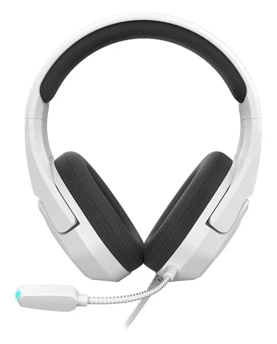 Krom Auriculares Gaming Kopa 7.1 Virtual Negro/Blanco, con Sonido 7.1, Micrófono, Control en Cable, RGB, USB, 50mm, Compatible con PC, PS4, PS5, Nintendo Switch