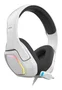 Krom Auriculares Gaming Kopa 7.1 Virtual Negro/Blanco, con Sonido 7.1, Micrófono, Control en Cable, RGB, USB, 50mm, Compatible con PC, PS4, PS5, Nintendo Switch