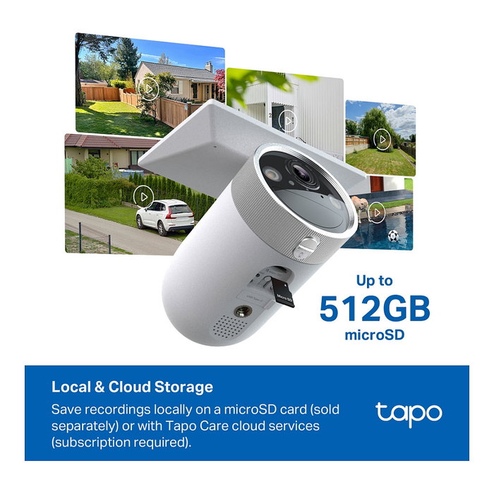 TP-Link Tapo C465 Cámara de Seguridad Ultra AI con Energía Solar para Exterior, Impermeable, Visión Nocturna, Seguimiento Inteligente, 3MP