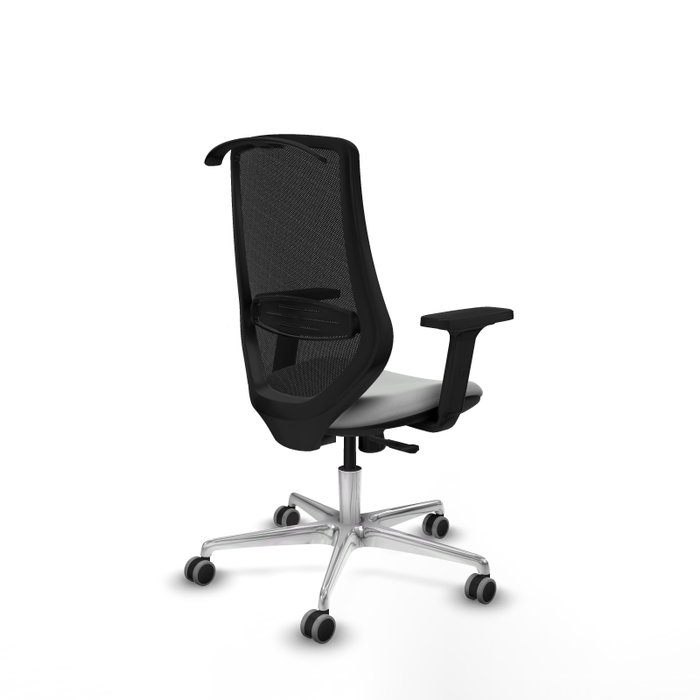 PIQUERAS Y CRESPO Silla de oficina Mardos con mecanismo Sincro, Gris claro y Negro