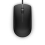 Dell MS116 - Ratón Óptico USB con Cable, 2 Botones, 1000 DPI, Negro - Distribución EMEA/APJ