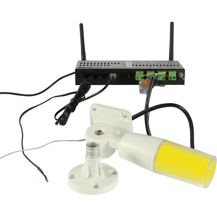 ALLNET MSR zbh. Señal/Advertencia Rot/Gelb/Grün/Buzzer ansteuerbar / FLASH-LIGHT