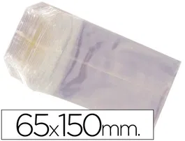 Bolsa Celofan Blanca 65x150 mm Compostable Paquete 100 Unidades