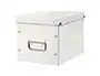 Leitz Caja de almacenamiento Click&Store cúbica mediana, color blanco, 265x265x250 mm