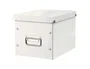 Leitz Caja de almacenamiento Click&Store cúbica mediana, color blanco, 265x265x250 mm
