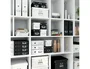 Leitz Caja de almacenamiento Click&Store cúbica mediana, color blanco, 265x265x250 mm