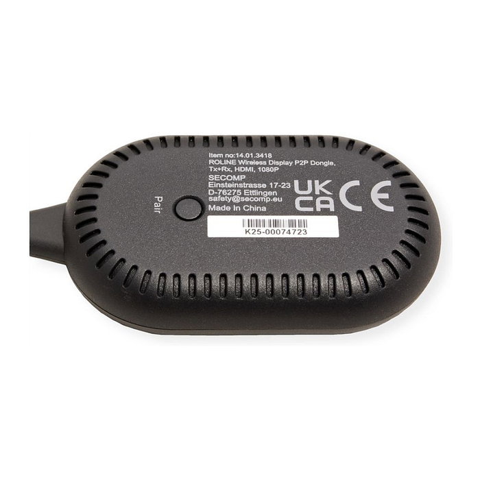 ROLINE Set de transmisor y receptor de señales AV inalámbrico USB-C a HDMI 1080p 20m