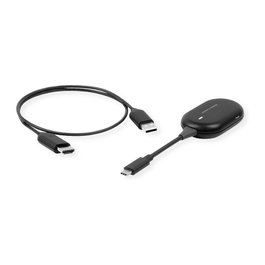 ROLINE Set de transmisor y receptor de señales AV inalámbrico USB-C a HDMI 1080p 20m