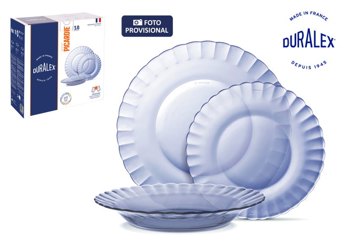 Duralex Vajilla Marine 18pc Picardie Duralex Vajilla Marine 18pc Picardie