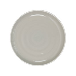 Home Deco Factory Plato Gris Bicolor Diámetro 20 cm Cerámica