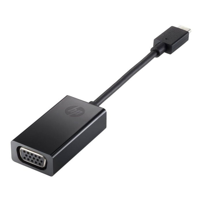 HP Adaptador USB-C a VGA Negro 4SH06AA