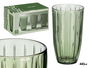 Vivalto Vaso Alto Rayas 440 ml Verde 8.2 x 14.2 x 8.2 cm (Set de 24)