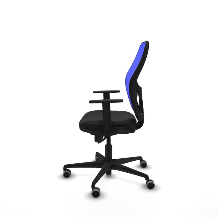 PIQUERAS Y CRESPO Silla de oficina Jorquera con mecanismo Sincro, Negro/Azul PIQUERAS Y CRESPO Silla de oficina Jorquera con mecanismo Sincro, Negro/Azul