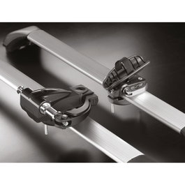 Elite Portabicicletas techo doble cierre seguridad antirrobos llave compatible horquillas carretera montaña aluminio fundido