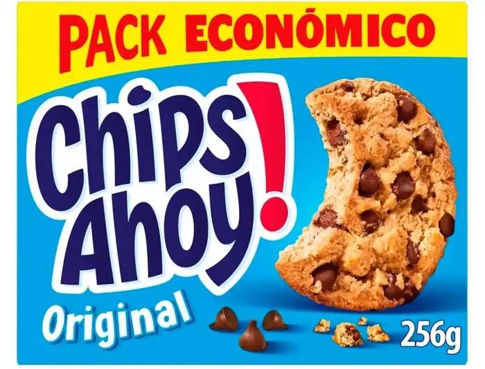 Nabisco Chips Ahoy! Galletas con Pepitas de Chocolate Original, Paquete de 128 g, Caja de 2 Unidades