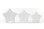 DKD Home Decor Centro de Mesa Shabby Blanco Madera Set de 3 Piezas 54 x 3 x 57 cm