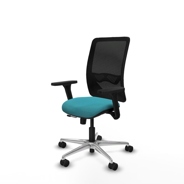 PIQUERAS Y CRESPO Silla de oficina Zulema con mecanismo Sincro/Traslack, Turquesa y Negro PIQUERAS Y CRESPO Silla de oficina Zulema con mecanismo Sincro/Traslack, Turquesa y Negro