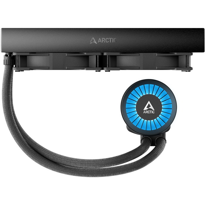 ARCTIC Liquid Freezer III 280 A-RGB - Sistema de refrigeración líquida todo en uno (AIO) para CPU, 2 ventiladores de 140 mm, Negro, compatible con LGA 1851/1700, AM4/AM5