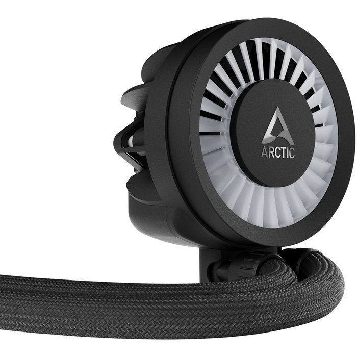 ARCTIC Liquid Freezer III 280 A-RGB - Sistema de refrigeración líquida todo en uno (AIO) para CPU, 2 ventiladores de 140 mm, Negro, compatible con LGA 1851/1700, AM4/AM5