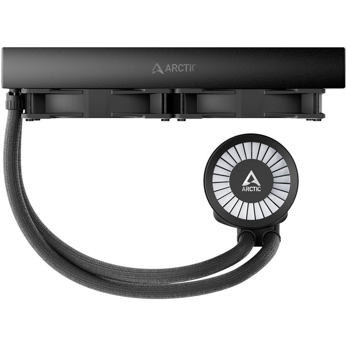 ARCTIC Liquid Freezer III 280 A-RGB - Sistema de refrigeración líquida todo en uno (AIO) para CPU, 2 ventiladores de 140 mm, Negro, compatible con LGA 1851/1700, AM4/AM5