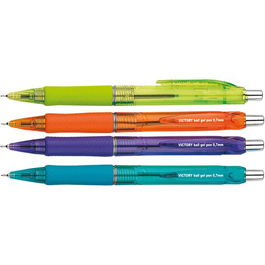 Boligrafo Centrum Retractil Victory Tinta Azul Colores Surtidos (Set de 12)