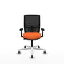 PIQUERAS Y CRESPO Silla de oficina Yunquera Naranja y Negro