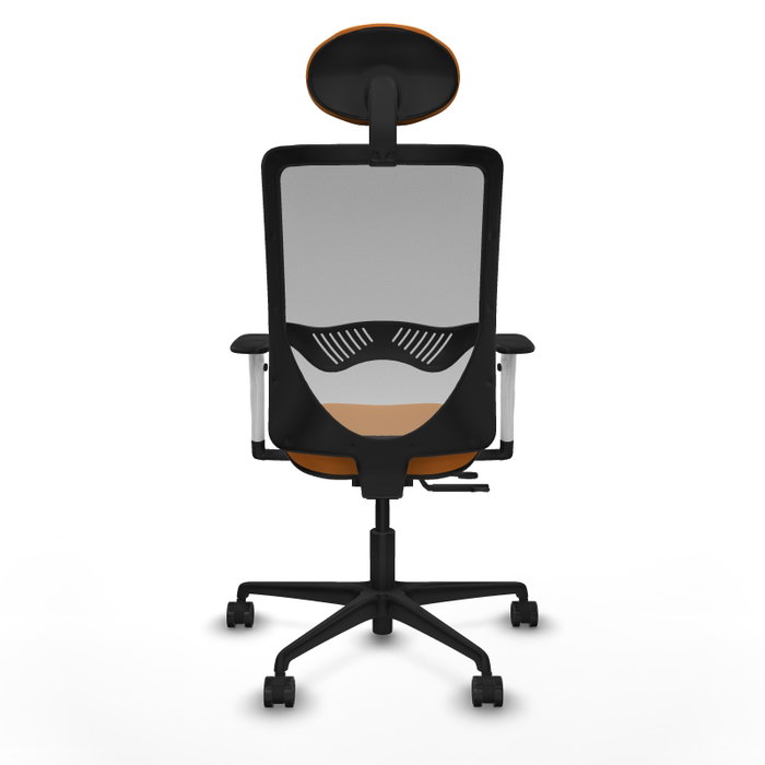 PIQUERAS Y CRESPO Silla de oficina Zulema Naranja y Gris
