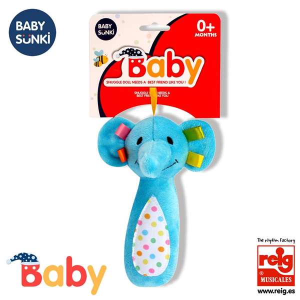 Reig Sonajero Elefante 20cm para Bebé desde Nacimiento