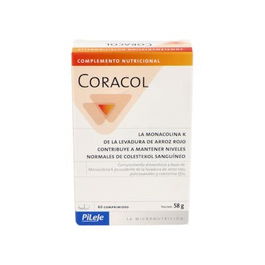PILEJE Coracol 150 Comp. Monacolina K para Colesterol - Complemento Alimenticio con Levadura Arroz Rojo, Policosanoles y Coenzima Q10