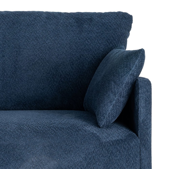 Sofá Azul Tejido Salón 191 X 80 X 88 cm