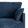 Sofá Azul Tejido Salón 191 X 80 X 88 cm