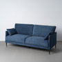 Sofá Azul Tejido Salón 191 X 80 X 88 cm