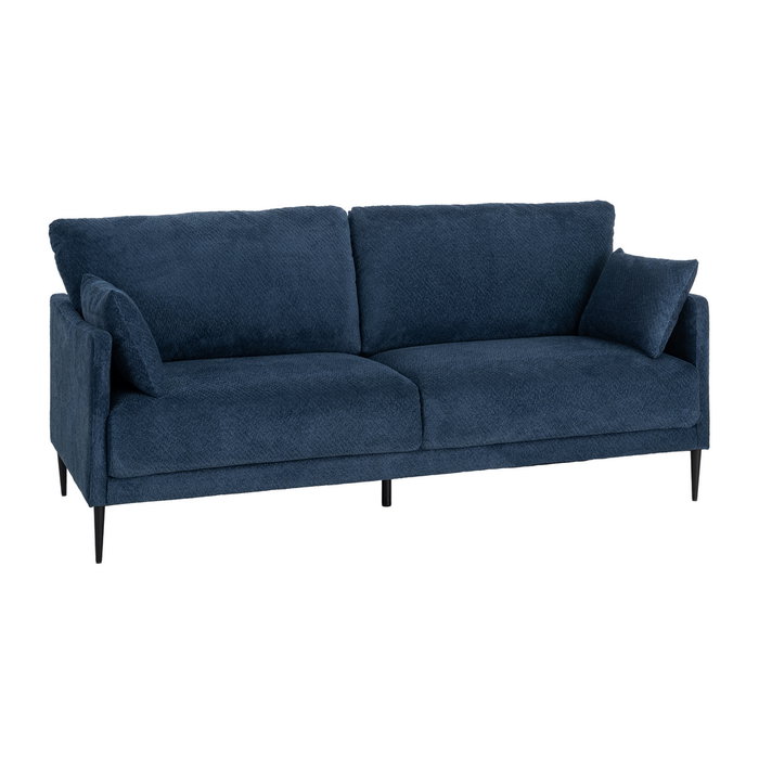 Sofá Azul Tejido Salón 191 X 80 X 88 cm