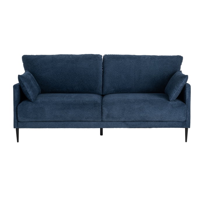 Sofá Azul Tejido Salón 191 X 80 X 88 cm