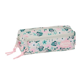 Safta Portatodo Triple Minnie Mouse Minty con Goma Elástica