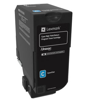 Lexmark 74C2HC0 Cartucho de Tóner Cian Lexmark 74C2HC0 Cartucho de Tóner Cian