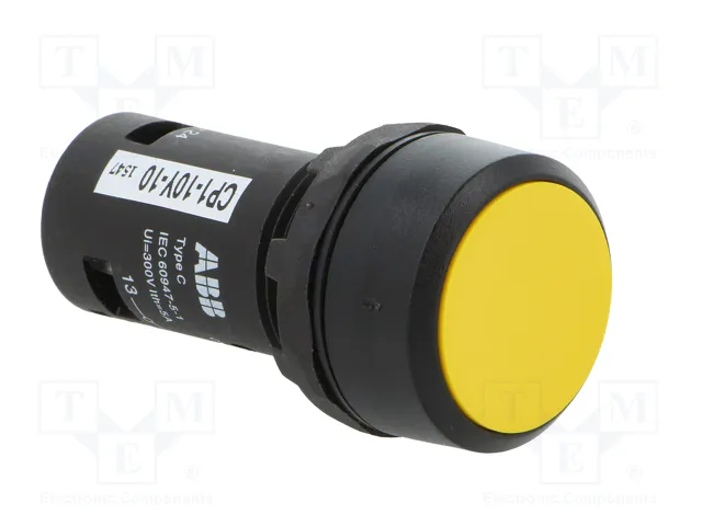 ABB Interruptor de presión CP1 22mm Amarillo NA
