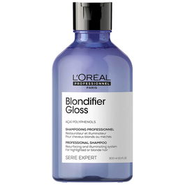 L'Oreal Professionnel, Serie Expert Blondifier Gloss, Polifenoles de acai, Champú para el cabello, Resurgimiento e iluminación, 300 ml