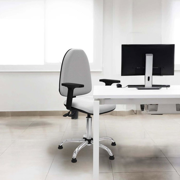 PIQUERAS Y CRESPO Silla de oficina Aýna Azul cielo con brazos 2D PIQUERAS Y CRESPO Silla de oficina Aýna Azul cielo con brazos 2D