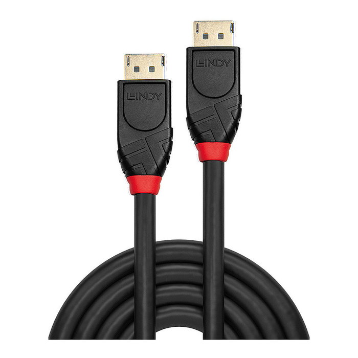 Lindy Cable Active DisplayPort 1.2 de 15 m, 4K UHD, Negro