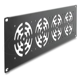 DeLOCK 67417 Tapa trasera de rack 19 pulg. con 4 ventiladores de 92 x 92 mm