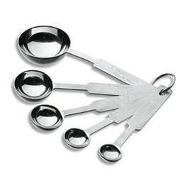 Lacor Juego de 5 Cucharas Medidoras de Acero Inoxidable - 0.6, 1.25, 2.2,)x60cm y 15 ml