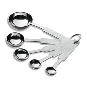 Lacor Juego de 5 Cucharas Medidoras de Acero Inoxidable - 0.6, 1.25, 2.2,)x60cm y 15 ml Lacor Juego de 5 Cucharas Medidoras de Acero Inoxidable - 0.6, 1.25, 2.2,)x60cm y 15 ml