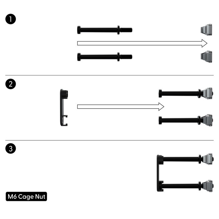 PATCHBOX PBCSX24K Panel de Gestión de Cables Patchcatch Solo, 24 Piezas, Acero y POM, Negro/Rojo, 250 kg Capacidad, Incluye Clips y Separadores