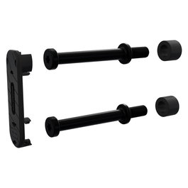 PATCHBOX PBCSX24K Panel de Gestión de Cables Patchcatch Solo, 24 Piezas, Acero y POM, Negro/Rojo, 250 kg Capacidad, Incluye Clips y Separadores