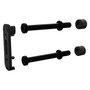 PATCHBOX PBCSX24K Panel de Gestión de Cables Patchcatch Solo, 24 Piezas, Acero y POM, Negro/Rojo, 250 kg Capacidad, Incluye Clips y Separadores